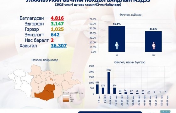 Улаан бурхан өвчний тохиолдол 4816 боллоо